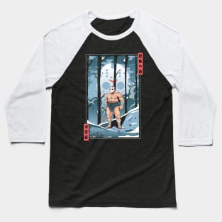 Fright Night Sumo: Ukiyo-e Jason Baseball T-Shirt